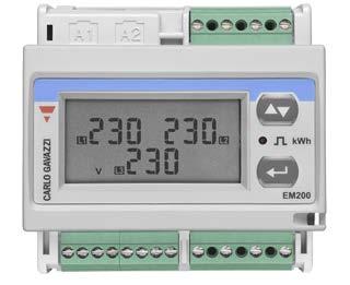 of monitoring all the electrical variables and energy of two independent three-phase loads or six independent single-phase loads.
