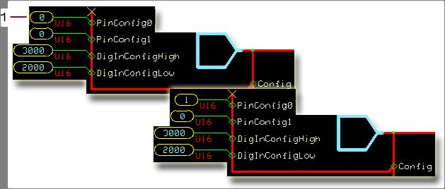 MC Controller How to Configure a MFIn for a Ground-Activated Pushbutton Input 1. In the GUIDE template, enter the Inputs page. 2.