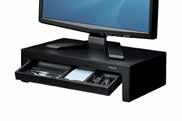top shelf or desktop use Slick-Slide mat stows laptop and/or docking station