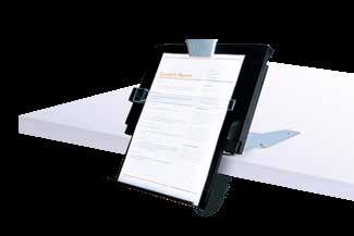 Document holders help minimize this type of discomfort by placing documents in an ergonomically-correct viewing position.