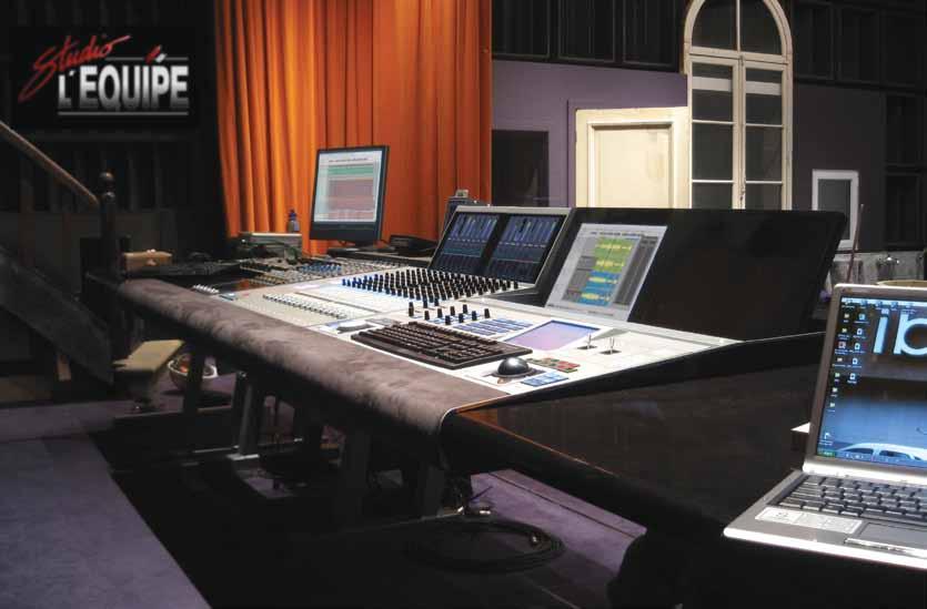 When it comes time to mix, the System 5 channel strips, with moving faders, 8 touch-sensitive knobs and the high-res touch screens, come into their own and let you