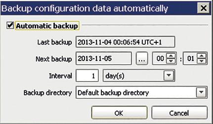 If you activate the automatic backup function, MagIC Net automatically creates full copies of all determinations and configurations.