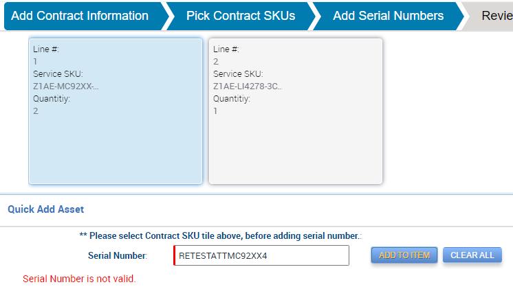 number Check if the asset/serial number added exists in Zebra s system.