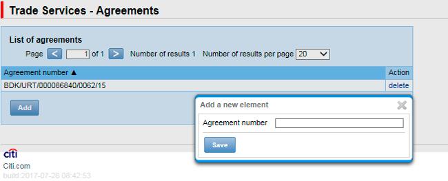 Data concerning the agreement, accounts and counterparties, entered into the Library, are available to all Users on the Customer s side.