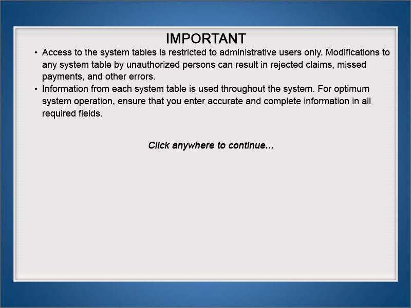 IMPORTANT Access to the system tables is restricted to administrative users only.