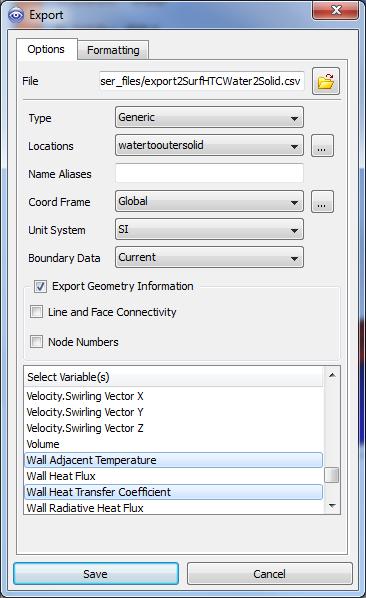 wish to export for the external data transfer Formatting is more automated in External Data when using this file format OR