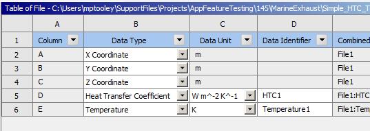 For other files types click in the drop-downs under Data Type to