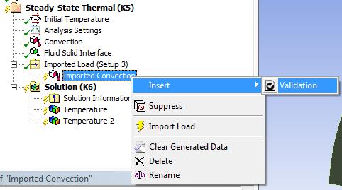 Mapping Validation Right-click on an Imported Load to insert a