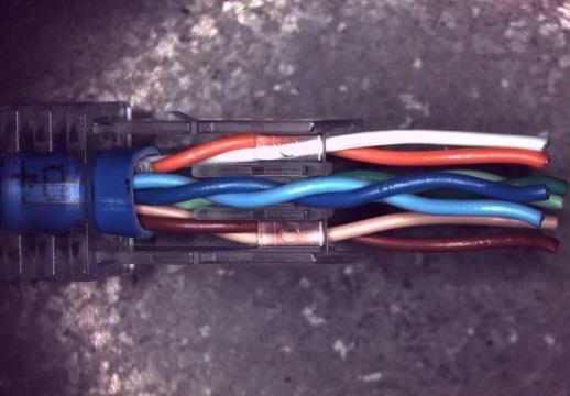 away filler strip from end of cable