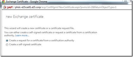Create a friendly name for the certificate: At the next