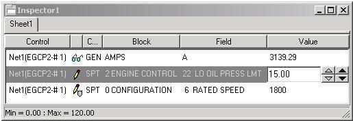 Application Note 51247 EGCP-3 LS Single Phase Zig-Zag Generator Application In the inspector screen, the variable name is shown in four parts.