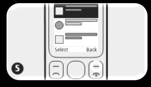 Step 3: To select a function, press Select Step 4: To select an item, press Select.