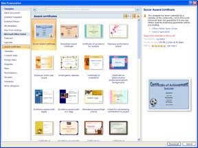 Templates Templates provide the basic format of a document. Click on the Microsoft Office Button and then click on New. The Templates section displays templates available on the computer.