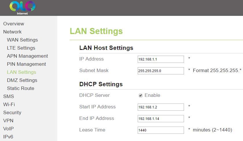 3.5.2 Configuration the DHCP Server DHCP enables individual clients to automatically obtain TCP/IP configuration when the server powers on. You can configure the CPE as a DHCP server or disable it.