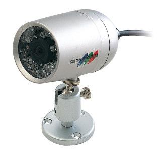40-5516 CM25WN Colour Camera with IR LED s ¼ Colour Finger DSP Camera with IP65 weather proof bracket Mini Fixed Iris 4.3 mm Lens 380 TV Lines 2.
