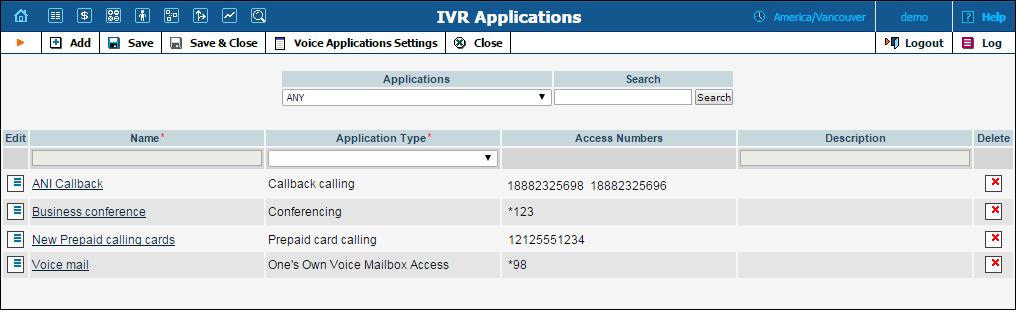 Porta SIP System Concepts An IVR application can contain one or several access numbers.