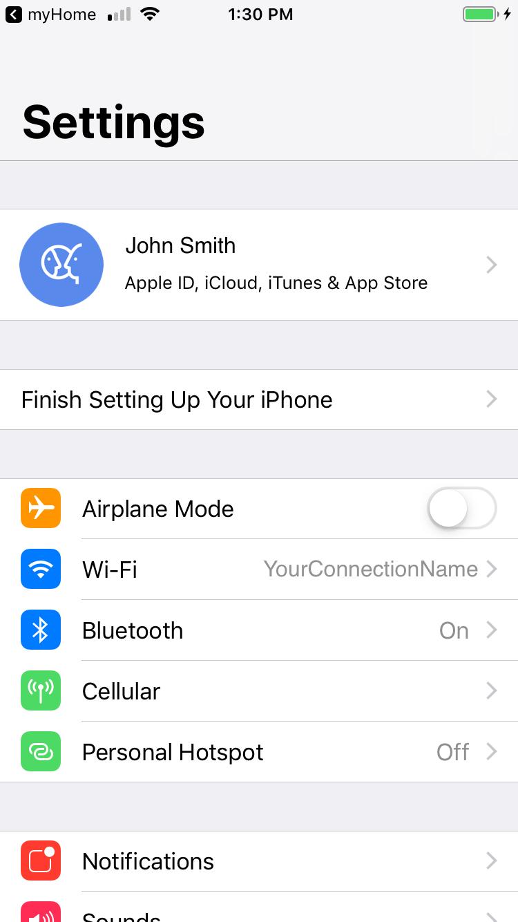 ADDING A UNIT ios: Once in the System Settings, Click on Wi-Fi to view a list of available
