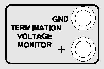 Basic Operation Description Termination Voltage Monitor jacks. Connect a DMM to these red and black jacks to monitor the DC termination voltage.