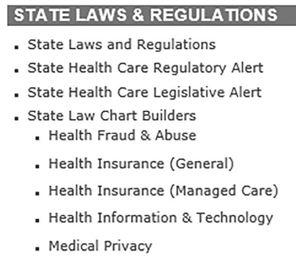 updates). Link to the full text of state laws for easy browsing, and customizable monthly recaps. Click Create Custom Report.