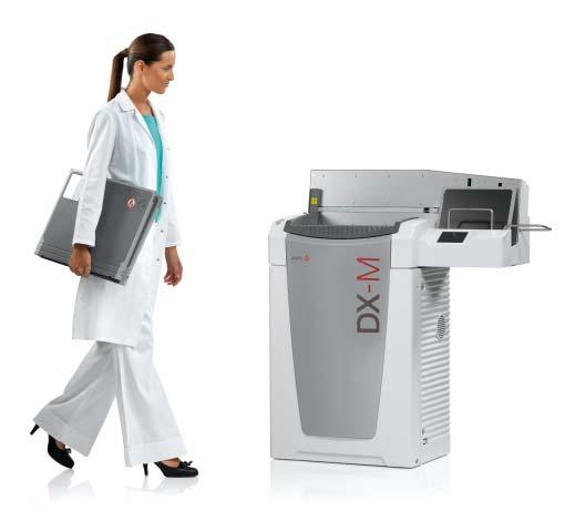 Places you closer to your patient In pediatrics and mammography, the DX-M s cassette-based workflow makes it both effective and efficient.
