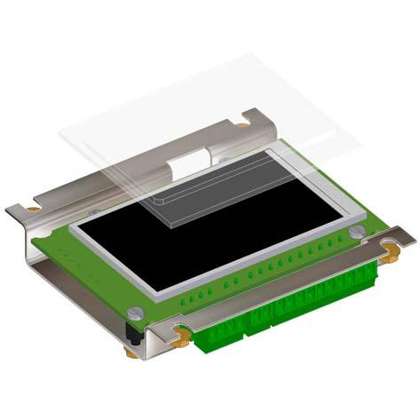 TFT 3.2" H Thin Film Transistor Display 3.2", horizontal Dimensions 6 42 88.5 space for cables 70 96 24.3 2 (3) Cutout Mounting R 2 42.1 80 welding studs M3 8 70.1 80 Accessories Encoder (option). 1.