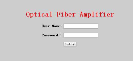 Enter the user name admin and password 123456 (factory default), to show the following interface: