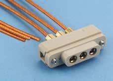 The single coaxial connector assembly also includes four Kapton insulated non-terminated instrumentation wires with either 19-inch or 39-inch length.