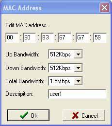 Note that, only when the MAC addresses of the wireless stations are in the Access Control Table, they will be able to access network via Access Point.