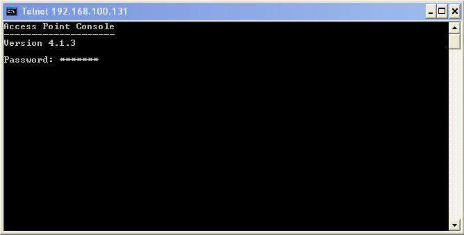 3-3 Using the Telnet The ODU can be configured via the command prompt console with TCP/IP: Telnet (TCP/IP) Connection: Assign an available IP address to your ODU through the RS232 connection or