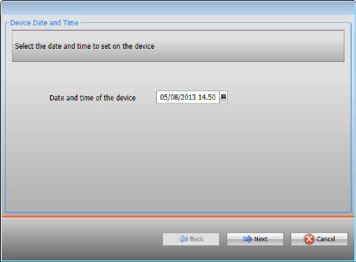 In the Configure toolbar select Send Configuration.