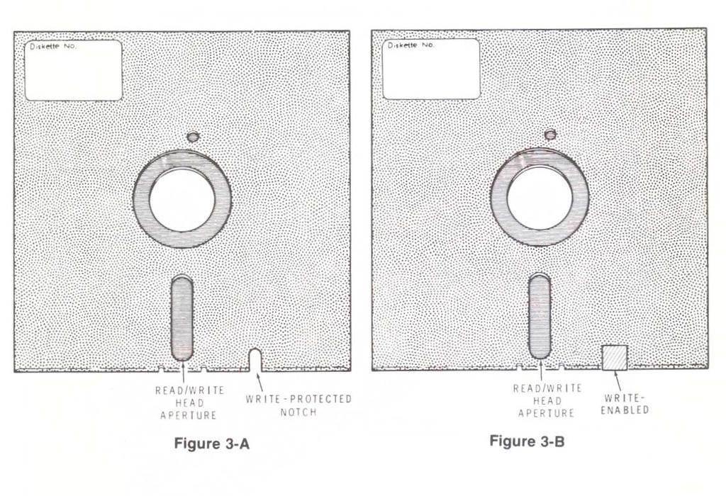 8 An 8-inch diskette has a write-protect notch on its side. If this write-enable notch is exposed, no data can be written to the diskette.