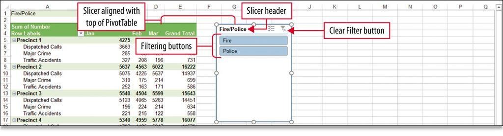 Use Slicers and Search Filters Slicers display as movable objects on your worksheet in the same manner as charts and shapes and make it easy to see what filters are currently applied.