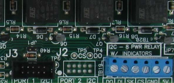 Figure 5: I2C Jumper JP1, and the terminal block pins needed for