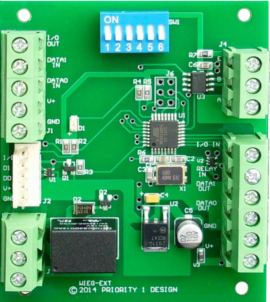 WIEG-EXT Wiegand to RS485 extender module.