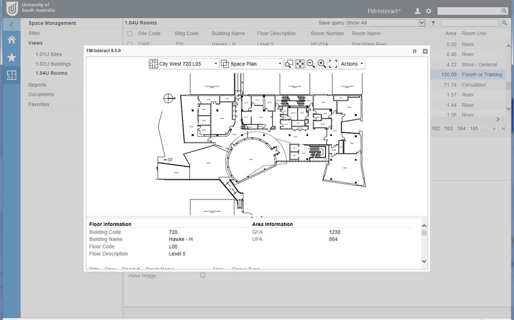 View plan details while in data views You can view floor plans while in data views where a View button is available This displays a pop-up box