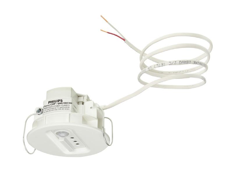 GROUND LINE NEUTRAL Connection White Black Green Purple Brown NC EasySense Ceiling-Mount Sensor 1 pc/carton Includes sensor pre-assembled in ceiling mounting plate with