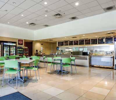 FEATURED BUILDING AMENITIES Fully equipped Fitness Center Modern Conference Center On-site café with outdoor seating Full-service lobby bank with an ATM for after-hours use Multiple level parking