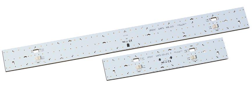 LED Line SMD Kit 3R CSP Tuneable Technical Notes LED built-in module for integration into luminaires Dimensions WU-M-567: 280x55 mm WU-M-568: 560x55 mm Driving current: 350 ma / 500 ma / 700 ma