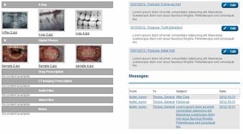 referral notes, tooth specific notes, visit