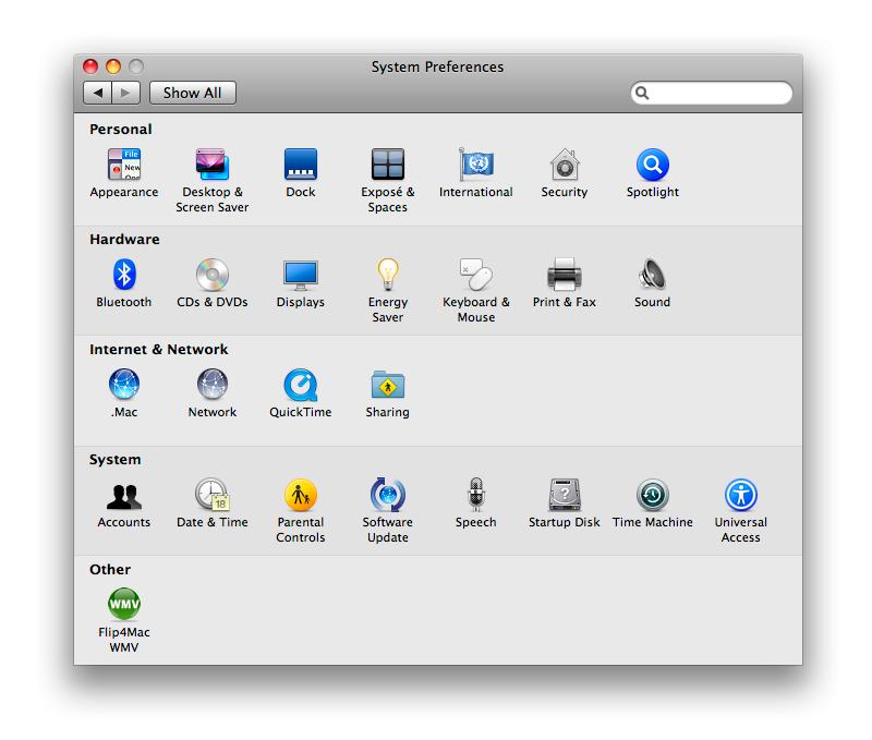 Bluetooth Setup Instructions Mac 1 Open System Preferences. 2 This window will appear: Mac OS X 10.