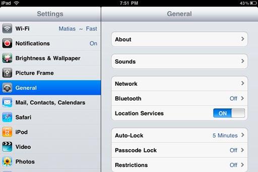 Bluetooth Setup Instructions ipad 1 Find the Settings