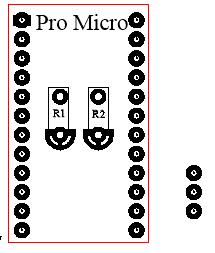 Spare Inputs/Outputs Three General Purpose Input/Output (GPIO) pins have been brought out to a connector: Pro Micro Logical pin name Connector pin location 15 Top 14 Middle 16 Bottom In order to use