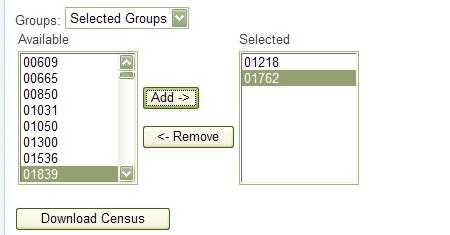 Click on the Download Census button to create a census containing all members from all your groups.