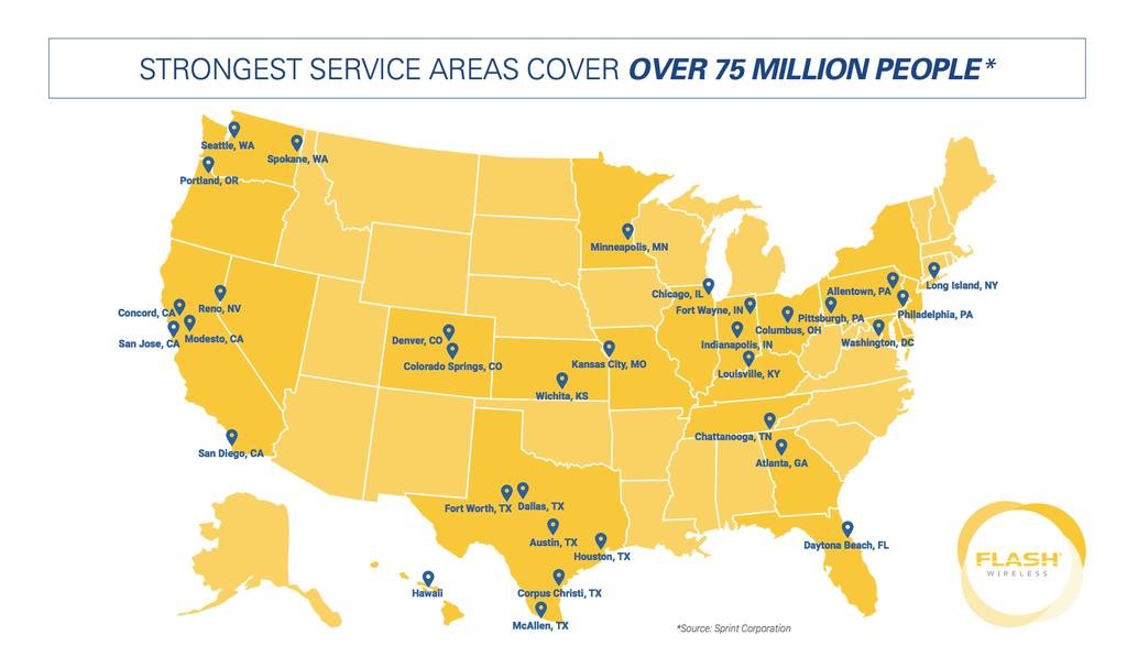 STRONGEST SERVICE AREAS COVER OVER 75 MILLION PEOPLE 9