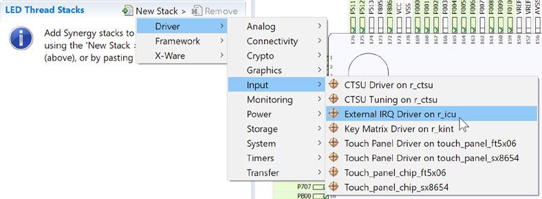 05 Figure 9-2: Adding a new driver takes only a few mouse-clicks This will add the driver for the external interrupt.
