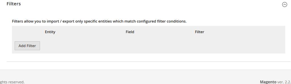 4) Specify parameters that will be applied for filtering ( Filter column). 5) Repeat the previous steps to create more filters.
