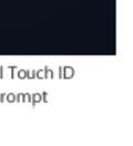 Fingerprint Login/Touch ID After logging on, determine whether to enable