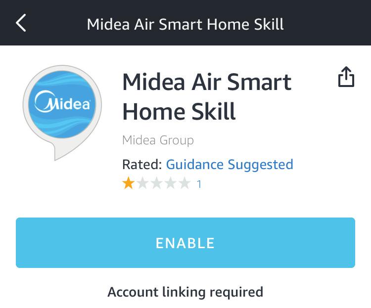 Your AC should now be ready to use with alexa. Just say Alexa, Ask Midea Air to turn on Air Conditioner and your appliance will turn on.