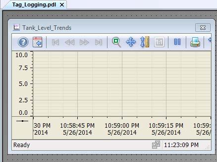 Archiving and displaying values 6.7 Configuring the Process Screen Result You have configured the trend window "Tank_Level_Trends".