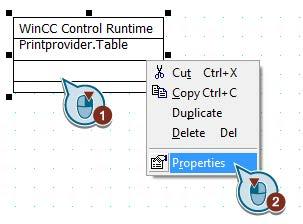 Insert the "WinCC Control Runtime Provider Table" object into